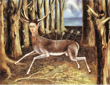 傷ついた鹿のフェミニズム フリーダ・カーロ Oil Paintings